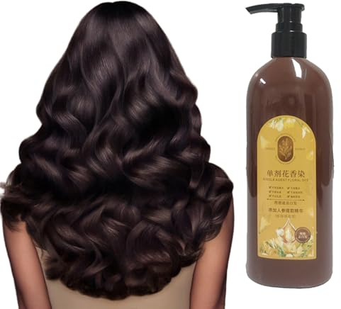 Nourishing Haarfarbe auf Pflanzenbasis Haartönung, Pflegende Haarfarbe Auf Pflanzlicher Basis, Hair Dye Shampoo mit Nährenden Fruchtölen, Pflanzenshampoo (B)