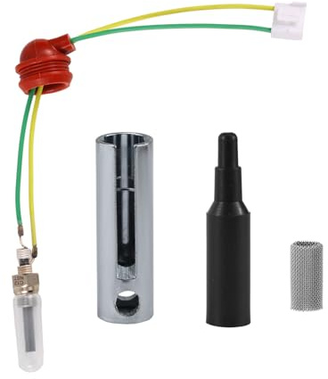 4pcs Chinese Diesel Heater Glow Plug Kit, 2KW/5KW/8KW Ceramic Glow Plug Ignition with Wrench Stopper & Black Cap Parking Heater Repair Accessories for Car Truck Boat Heating