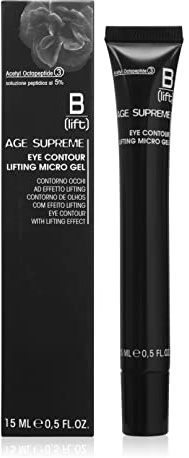 Blift Age Supreme, Eye Contour Lifting Micro Gel, Augenlifting-Effekt mit Acetyl Octapeptide-3, Hyaluronsäure, Betaglucan, Betacyclodextrin, Ginko Biloba, empfindliche Haut, hergestellt in Italien, 15