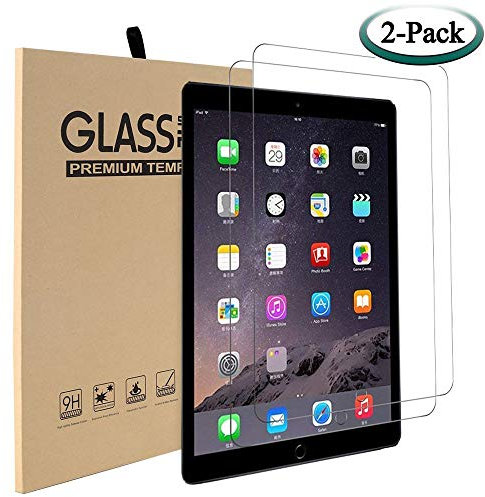 MadeRy [2 Piezas] Cristal Templado Protector de Pantalla para iPad 2018 & 2017 9.7 / Pro 9.7 / iPad Air 2 / Air. (A1893 A1954 A1822 A1823 A1673 A1674 A1675 A1566 A1567 A1474 A1475 A1476)