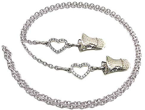 Eyeglass Chain Holder Glasses Strap Lanyard Clip Sunglasses Cord-Rhinestone Heart