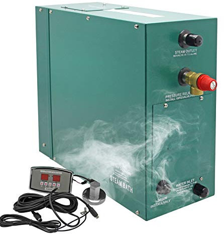 Hanchen Sauna dampferzeuger 4.5KW für 3-5m³ Raum 35-55 ℃ Temperaturverstellbare Dusche Dampfgenerator Dampfer für Dampfbad türkisches Bad zu Hause 220V CE