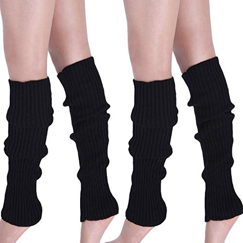 CHENGZI 2 Paar gestrickte Beinstulpen für Damen, Winter, warme lange Stiefelsocken für Partyzubehör