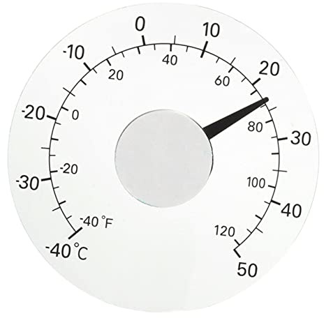 Fönstertermometer,Temperaturmätare för utomhusbruk - Vattentät termometer med transparent urtavla, inget batteri krävs Onlynery
