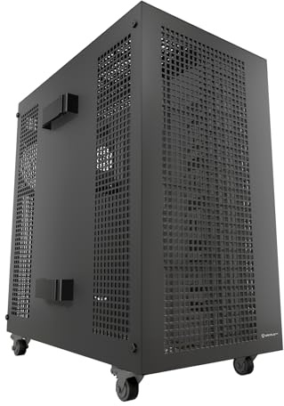 UNYKAch AI Pro 1500 - Caja Workstation E-ATX - SSI-EEB para IA y Servidores. Soporta: Dual CPU, 2 Fuentes de Alimentación, 4 GPUs hasta 500mm, 17 Bahías HDD/SSD y hasta 23 Ventiladores
