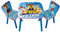 ARDITEX - Set de Mesa y 2 Sillas Infantiles de Madera La Patrulla Canina - 50x50x44 cm y 26,5x26,5x50 cm - Ideal para Jugar, Pintar y Hacer Manualidades - Licencia Oficial Paw Patrol