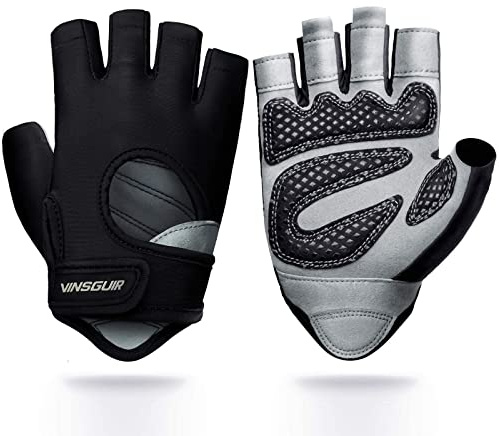 VINSGUIR Gym Gloves for Men and Women, Workout Gloves with Enhanced Grip