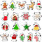 Keepaty 18 Pieces Christmas Cookie Cutters Set for Baking - Christmas Tree,Gingerbread Man,Snowflake,Santa Claus and More Shapes Xmas Biscuit/Pastry Cutter