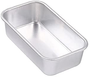 AGGERT Baking Tray Metal Non Stick Rectangle Cheese Cake Toast Mold Aluminum Alloy Bread Baking Tray Bread Loaf Pan Baking Pans 1Pcs 13.8X8X4Cm