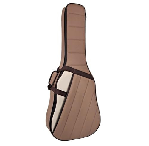 ZWCSHUU Gitarrentasche 41 Zoll Gitarrenkoffer Akustikgitarre Doppelgurte Gepolsterte Gitarrentasche Weiche Tasche Wasserdichter Rucksack(Color2)