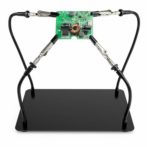 Helping Hands Soldering Station, Soldering Kit, Third Hand Soldering Tool 4 Flexible Arms Helping Hands for Electronic Repair Soldering Jewelry Crafts - Lightweight