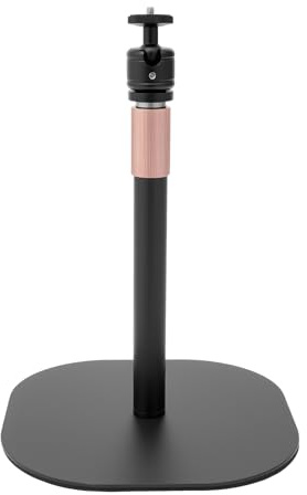 Soporte para proyector, orientable 360°, altura regulable de 65 a 120 cm, negro, inclinación de 90°, capacidad de carga 3 kg, de pie
