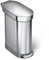 simplehuman CW2044 45L Slim Kitchen Pedal Bin, Silent Soft Close Lid, Strong Steel Pedal, Fingerprint-Proof, Brushed Stainless Steel, W 25.9cm x H 62.1cm x D 54.5cm