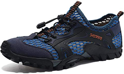 FLARUT Sandali Sneakers Sportivi Estivi Uomo Trekking Scarpe da Spiaggia All'aperto Pescatore Piscina Acqua Mare Escursionismo Leggero(blu,42)