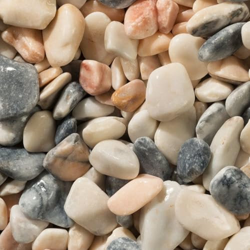 Long Rake Spar Flamingo Pebbles 20-50mm 20kgs Decorative Aggregate Gravel