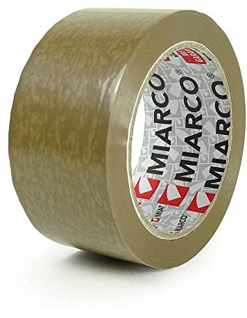 MIARCO 278 - Cinta de embalaje rollo Precinto PVC Marrón 48mm x 132m