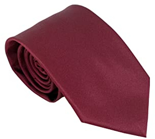 VIZENZO Corbata para hombres rayas (Burdeos)