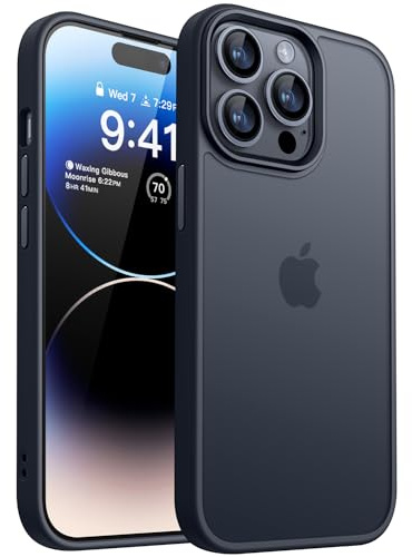 CANSHN Upgrade für iPhone 13 Pro Hülle [Militärschutz] Schutzhülle Samtige Touch Slim Matt Anti-Kratzen Dünne Handyhülle iPhone 13 Pro Case, Schwarz