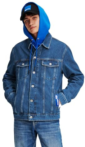 Karl Lagerfeld Jeans, Herr, Vanlig Jeansjacka, Vanlig Fit, Blå, S