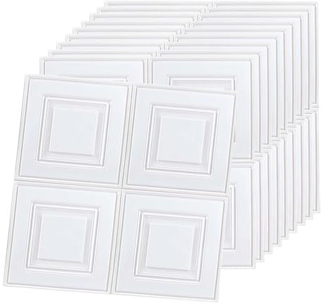 10 pièces/4,9 m² Panneaux muraux 3D Blancs à Coller et à décoller,Auto-adhésif imperméable,Papier Peint Imitation Brique pour Chambre à Coucher,Salon,arrière-Plan de décoration TV,Une pièce 70