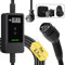 dé Cavo Ricarica Auto Elettrica Tipo 2 Schuko 3,7kW [7m | 6/8/10/13/16A] Colonnina Ricarica auto Elettrica con Supporto, con LCD Controllo Digitale Compatibile con Model Y/3, e208 e Altri EV/PHEV