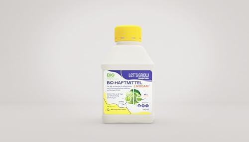 Let’s Grow Bio® Liposam – Bio-Haftmittel & Netzmittel 250ml für Pflanzenschutz & Dünger – Zusatzstoff für Garten, Gemüse & Obst – unterstützt bessere Blattdüngung & Wirkung von PSM, Regenschutz