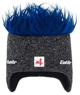 Eisbär Mütze mit Haaren Herren & Damen Cocker Ski Austria - Unisex mit Fleece schützt vor Kälte und Wind - Herrenmütze Damenmütze Sportmütze Haube aus Österreich