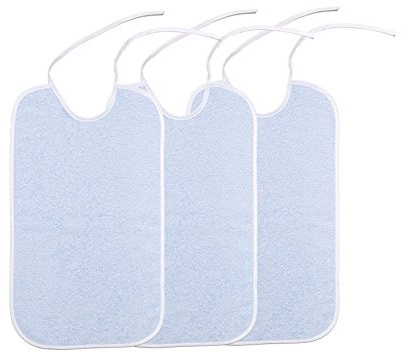 Nastami XXL Lätzchen Frottee Riesenlätzchen für Erwachsene und Kinder Lätzchen groß (1 Stück flieder)