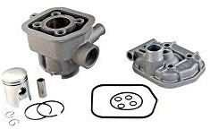 Motodak Haut Moteur Cyclo alu teknix nickasil Compatible avec MBK 51 Liquide (Livre sans Joint embase)