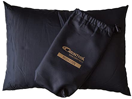 Carinthia Outdoor Reisekissen mit G-Loft Füllung 30 x 40 cm mit kleinem Packsack - Ideal für Schlafsäcke - nur 130g Gewicht (Schwarz)