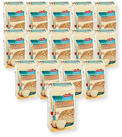 BIELMEIER 7,5 KG KÜCHENMEISTER Brotbackmischung Kürbiskernbrot a 0,5 KG Frießinger Mühle