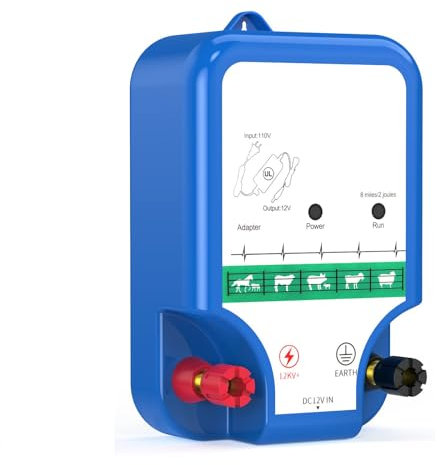 MQL-HDX Elektronischer Viehzaun-Host, Weidezuchtschweine-, Rinder- und Schaffarm-Gitter, komplettes Set von Anti-Wildschwein-Elektrozäunen