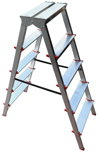 MTRA Escabeau Double marchepied en Aluminium 5 marches