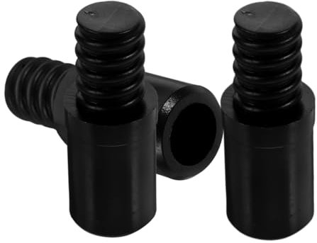 TOKIDNY 3pcs Threaded Tip Replacement for Mop Handle Poles Connector for Broom and Rod Mops Easy Install Accessory for Cleaning Tools Compatible Metal Extensions