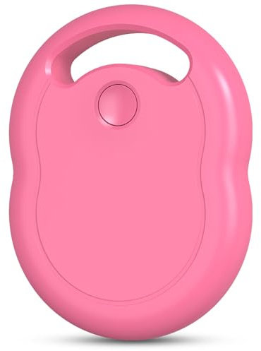Air Tags-1 Pack, Key Finder Works with Apple Find My(iOS only), Replaceable Battery, Apple Tag, Bluetooth Locator for Luggage, Cars, Bags, [Apple MFI Certified] Pink-1 Pack
