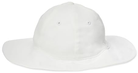Amazon Essentials Unisex Kids' Adjustable Swim Sun Hat UPF 50, White, L (2-4 Years)