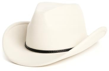 Zylioo S/M/L/XL/XXL Cowboyhut Filzhut für Großen und Kleinen Kopf, Westernhut mit breiter Krempe,Fedora Panamahut mit Gürtelschnalle für Herren Damen