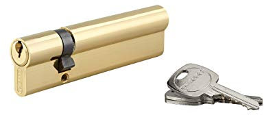 THIRARD - Cylindre de serrure double entrée, 30x90mm, anti-arrachement, laiton, 3 clés