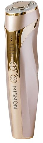 MiSMON Ultrasonic Facial Device, 5 in 1 Face Massager, Wrinkle Remover, RF EMS Light Therapy, for SkinTightening, Anti-Wrinkle, Anti-Aging, USB Rechargeable