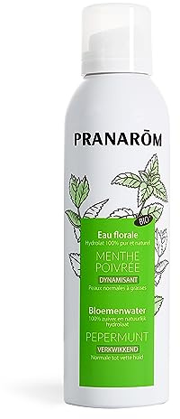 PRANARÔM - Eau Florale au Menthe poivrée BIO - Tonique et stimulant général, Nausées, maux de tête – Issus De La Distillation De Plantes Aromatiques Certifiées - 150 ML