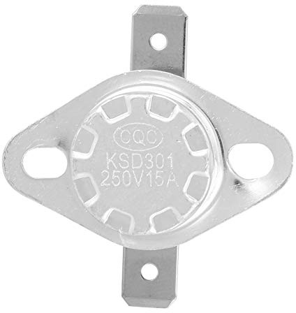 5Pcs Thermostatic Switch KSD301 Normal Closed Temperature Control Switch Thermostat 15A (120℃)