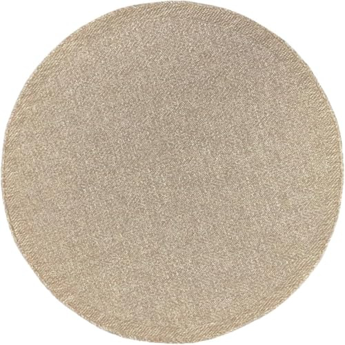 Soil – ca. 120 cm Rund Outdoor Teppich wetterfest Jute-Look Balkon Terrasse | Outdoor Teppich für Balkon, Terrasse & Garten, wetterfest, UV-beständig & pflegeleicht, moderner Jute-Look