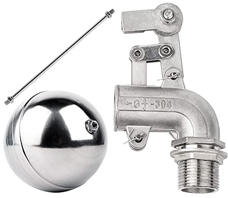 Ball Valve Kit Ball Float Kit Stainless Steel Float Ball Valve,1/2 3/4 1 Float Valves Sensor for Water Tank Pump/Expansion High Pressure Float Ball Valve，Male Thread Water Sensor,Automatic Water L