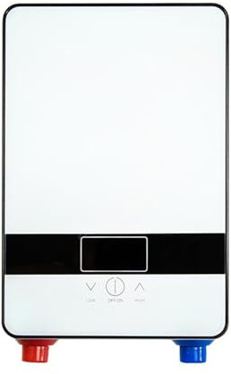 Chauffe-Eau Électrique, Chauffe-eau Instantané Sans Réservoir 5500W Thermostat Chauffage Par Induction Smart Touch Radiateurs Électriques Douche,Énergétique