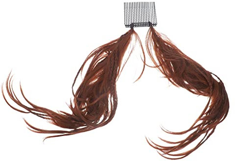 Ipetboom Dutt Pferdeschwanz Haarteil Für Frauen Echthaarverlängerung Messy Bun Dekoration Rotbraun Clip in Zubehör Für Eleganten Look