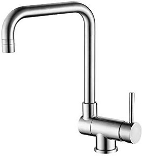 YADLCR 360° drehbar Vorfenster Armatur Küche Wasserhahn Umklappbar Fensterarmatur Küchenarmatur zur Vorfenstermontage Einhebelmischer Mischbatterie