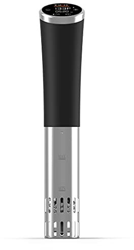 Instant Pot Accu Slim Sous Vide 800W Precision Cooker,Immersion Circulator,Ultra-Quiet Fast-Heating with Big Touchscreen Accurate Temperature and Time Control,Waterproof