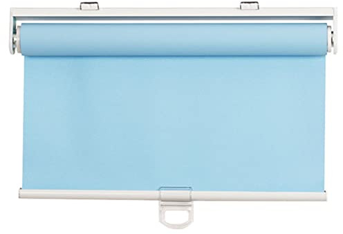 BBAUER Store À Rouleau Occultant sans Fil, Stores À Rouleau À Ressort À Remontée Automatique, Traitements de Fenêtre Réglables/Blue/W50*H100Cm(20 * 39In)