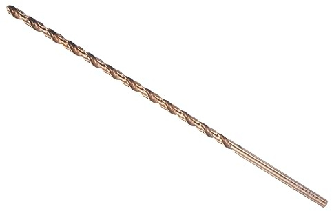 CoCud Punte elicoidali, Punta Trapano 6 mm, Lunghezza Totale 250 mm, Punta Elicoidale Torsione Ossido Oro Acciaio Alta Velocità M35 - (per Metallo Temprato)