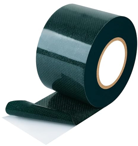 aotusoa Cinta de césped artificial autoadhesiva verde para conectar y fijar césped artificial, costura de jardín exterior, para césped sintético, alfombra de césped (doble cara, 50 mm x 5 m)